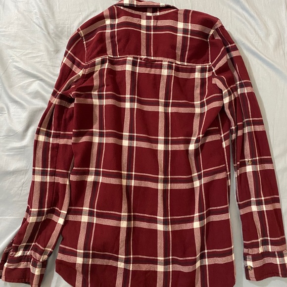 Hollister Red plaid flannel - Picture 2 of 3